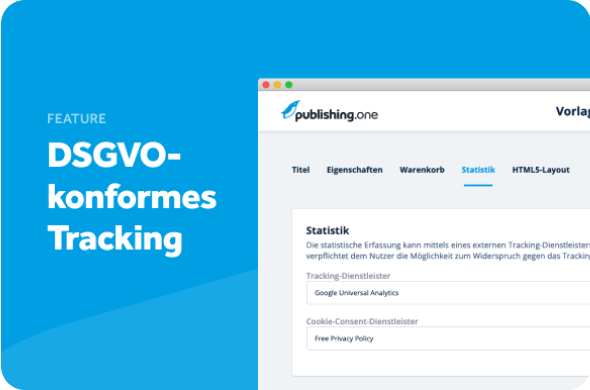 Feature-DSGVO-konformes Tracking | publishing.one
