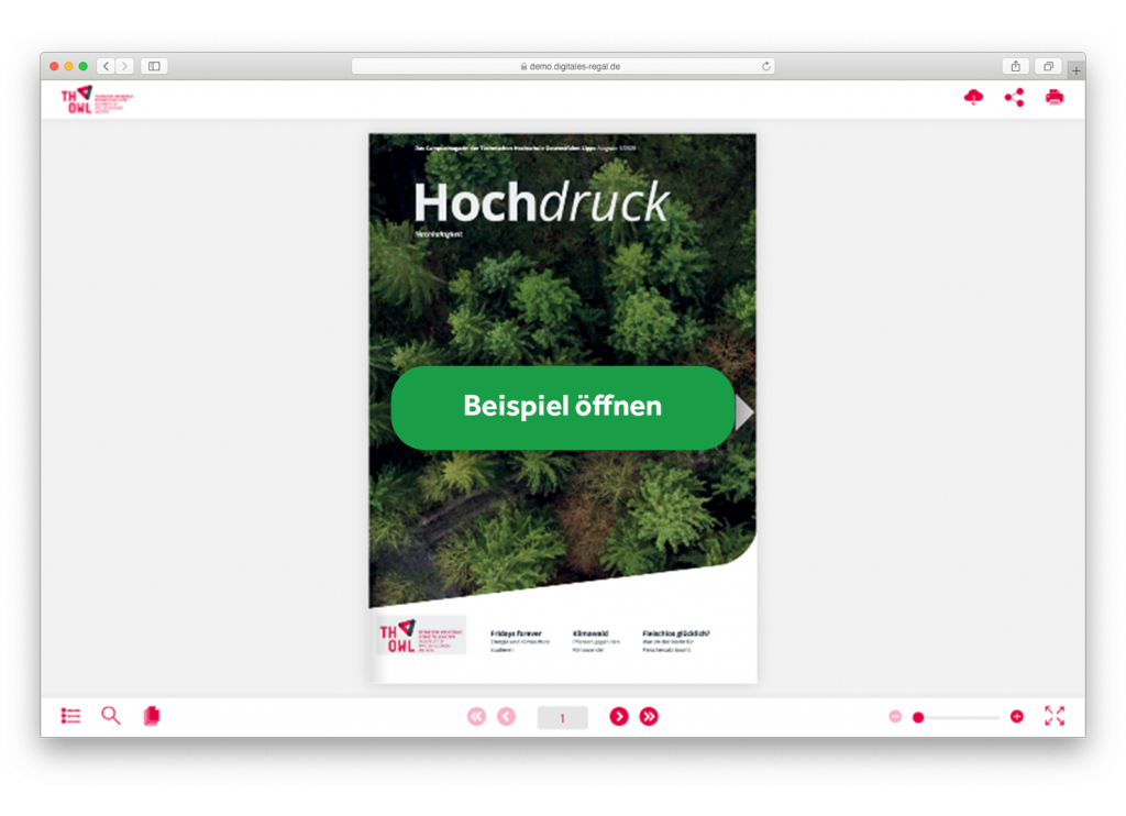 Beispiel öffnen