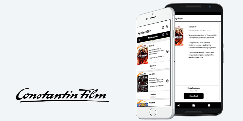 Constantin Film veröffentlicht Magazin-App mit publishing.one