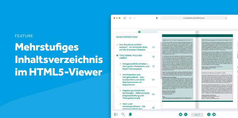 Feature: Mehrstufiges Inhaltsverzeichnis im HTML5-Viewer