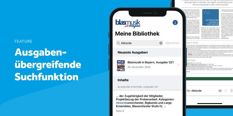 Feature: Ausgabenübergreifende Suche