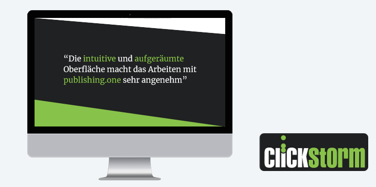 Die Agentur Clickstorm setzt künftig für Kundenprojekte auf die Blätterkataloge von publishing.one