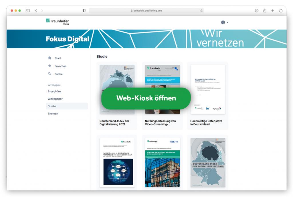 Web-Kiosk öffnen