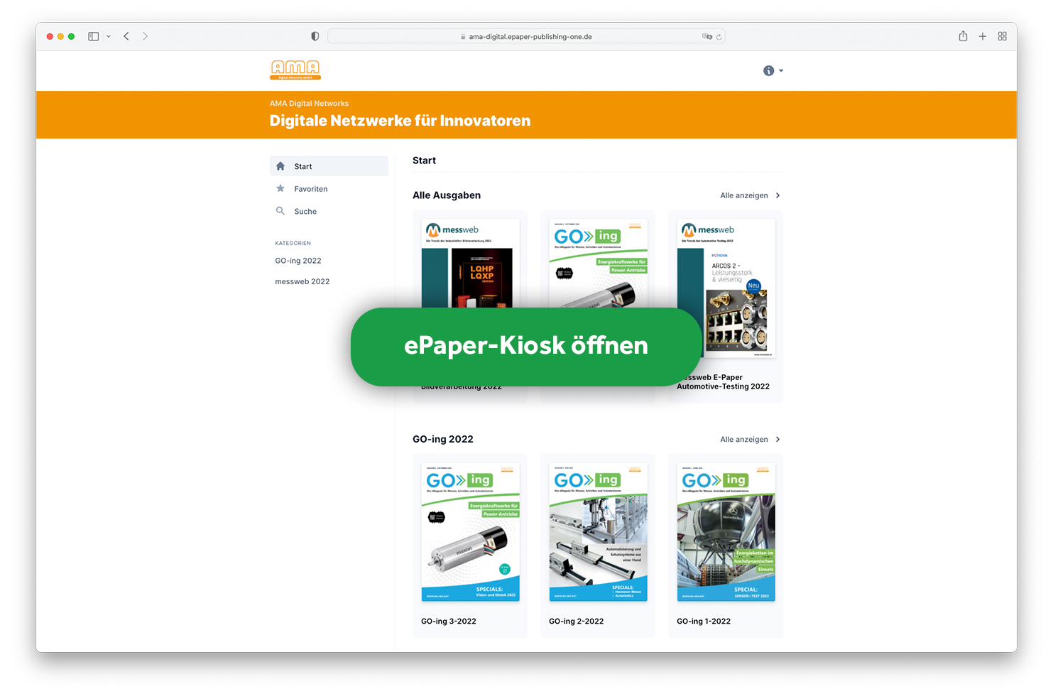ePaper-Kiosk öffnen