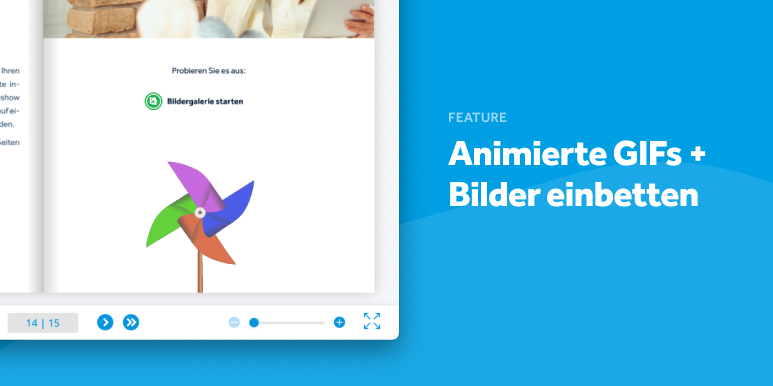 Feature: Animierte GIFs + Bilder einbetten