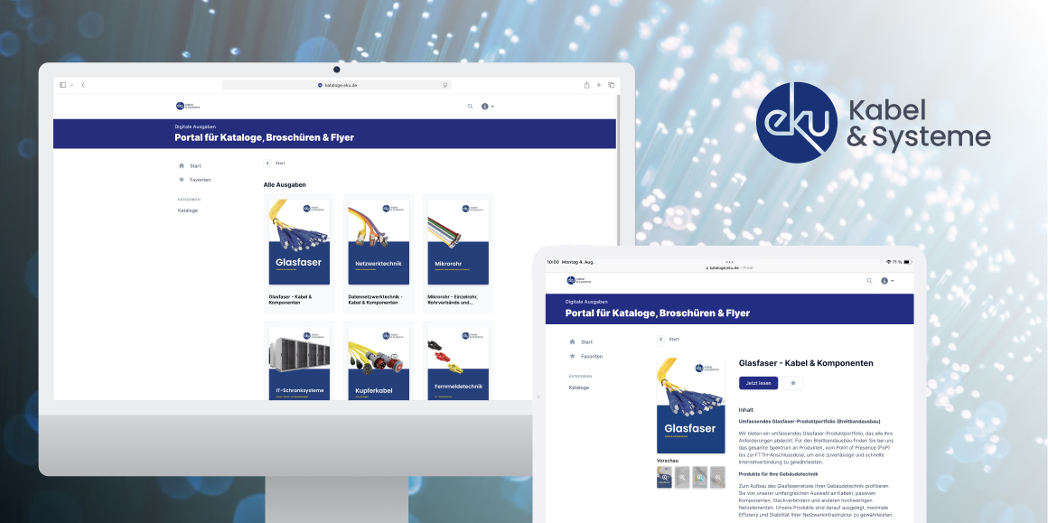 Effizient und digital: eku Kabel & Systeme nutzt Flipbook-Lösung von publishing.one