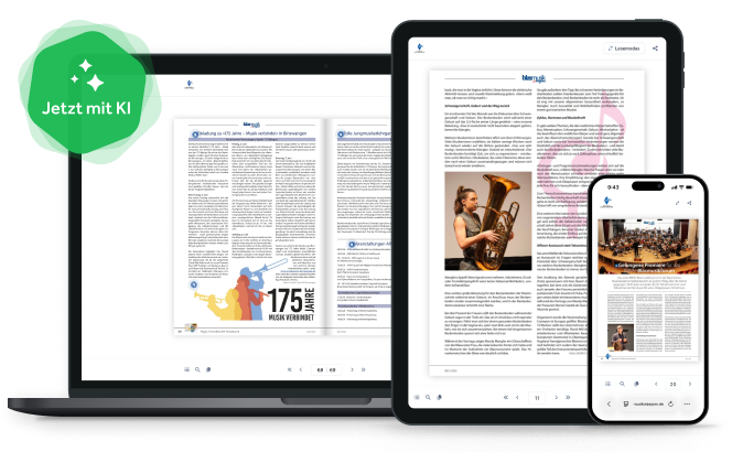 ePaper mit KI auf Laptop, Tablet und Smartphone nutzen dank KI-Assistent im publishing.one Web-Kiosk