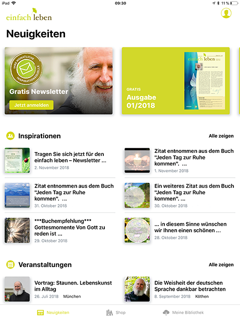 Beispiel für E-Paper Funktionen