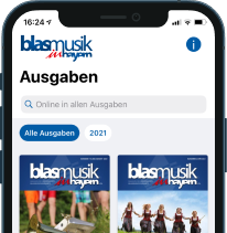 Kiosk-App Blasmusik in Bayern - erstellt mit publishing.one